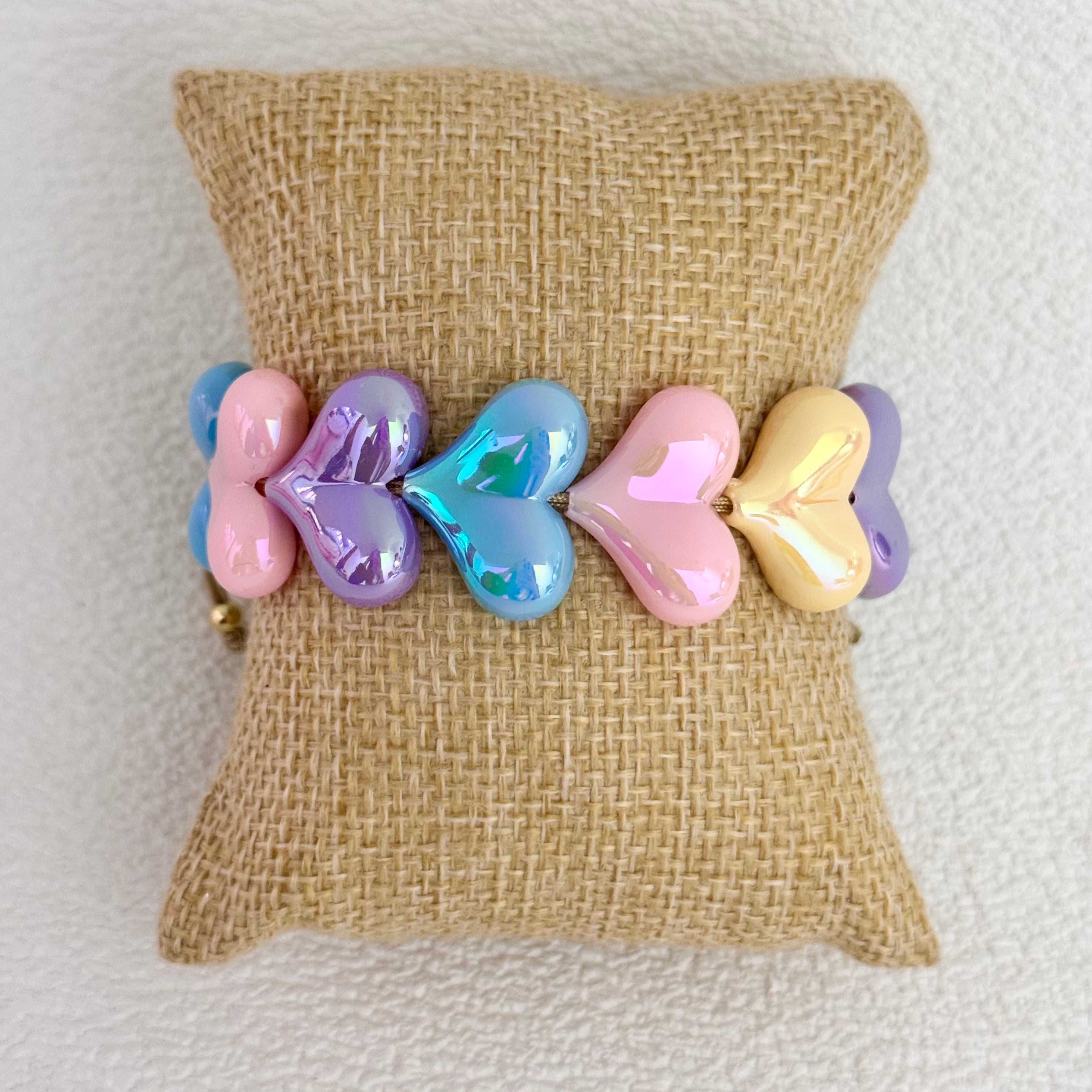 Cute Bear Heart Bracelet