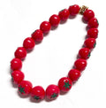 3D Red Tomato Fruit Beaded Necklace