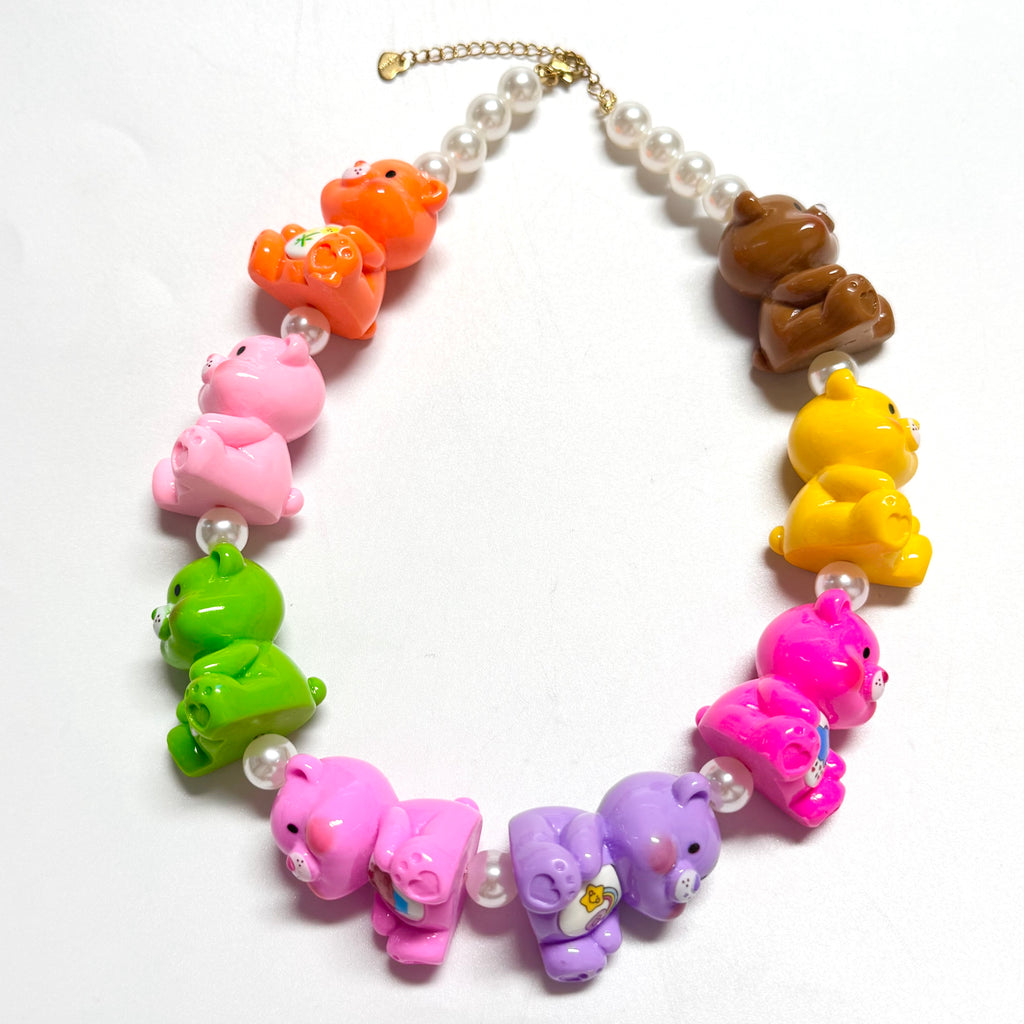 Cartoon Bear Pearl Necklace