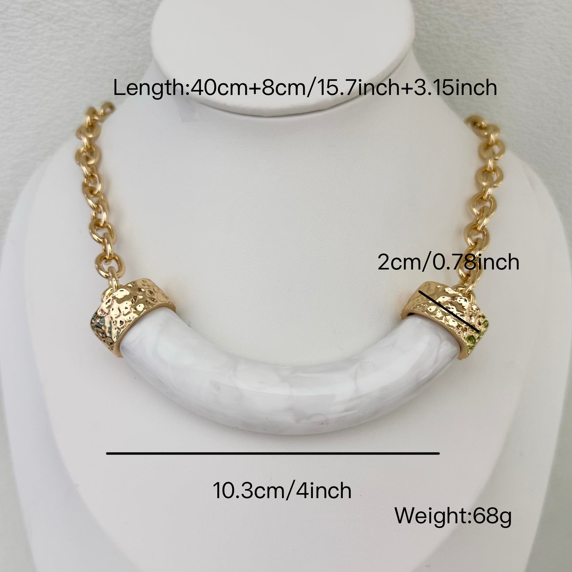 Chunky Chain Ivory Necklace